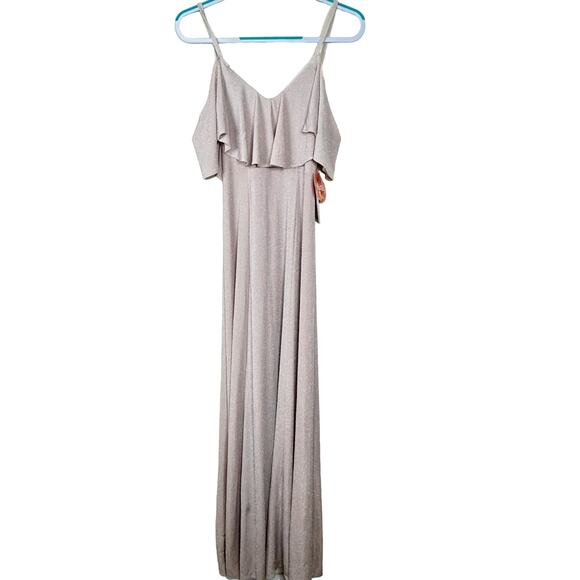 Show Me Your Mumu Renee Ruffle Maxi Dress - Pink Blush Meadow NWT Size 2XS - Picture 3 of 9